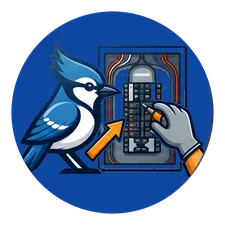 Electrical Panel Upgrades & Replacement Services in Indianapolis, IN Blue jay electrical panel upgrade illustration